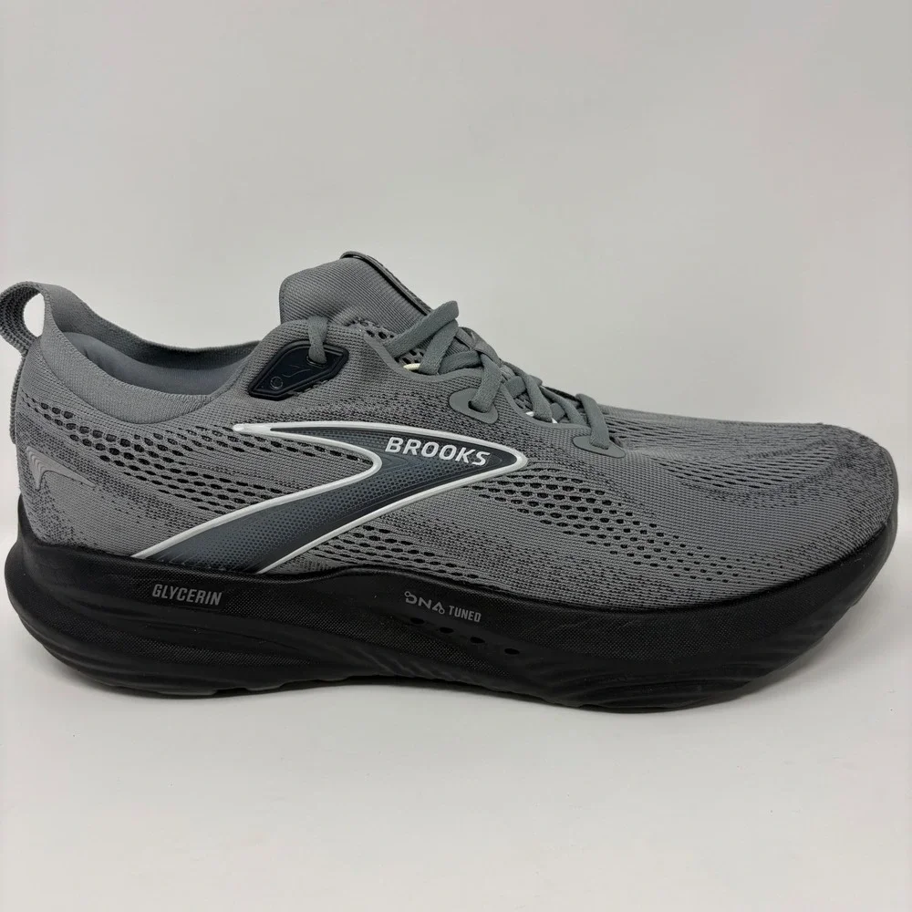 Brooks Glycerin 22 Mens Size 11 Wide Grey Athletic Running Shoes (1104452E078)